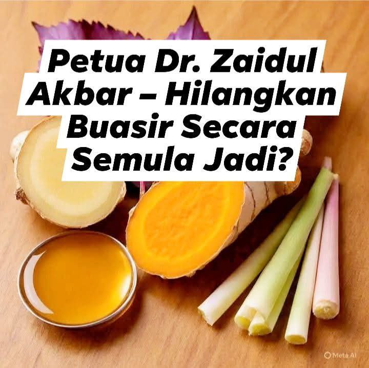 Resepi Herba Buasir (Ambeien) – Versi Dr. Zaidul Akbar - My Sumber Maya